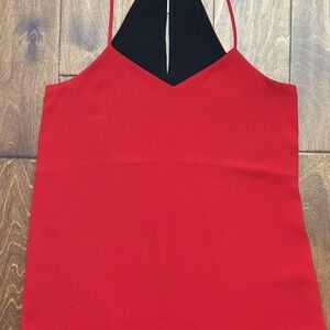 Express Red Fitted Backless Camisole